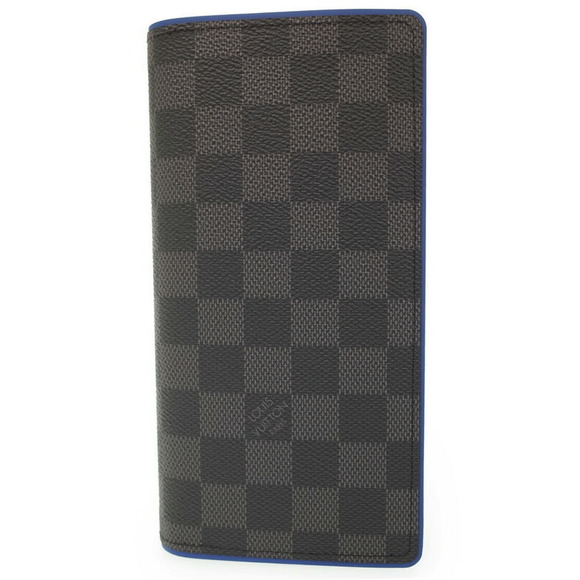 Louis Vuitton Portefeuille Brazza Graphite Wallet Black Long Bifold - Picture 1 of 8